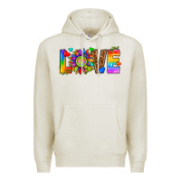 Oatmeal Heather lgbtq love Premium Hoodie - texasbilliewilder