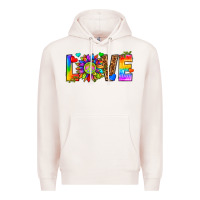 Pale Pink lgbtq love Premium Hoodie - texasbilliewilder