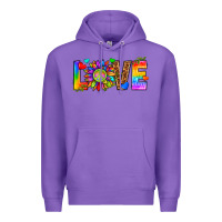Purple lgbtq love Premium Hoodie - texasbilliewilder