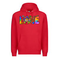Red lgbtq love Premium Hoodie - texasbilliewilder