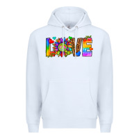 White lgbtq love Premium Hoodie - texasbilliewilder