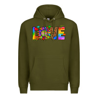 Army Green lgbtq love Premium Hoodie - texasbilliewilder