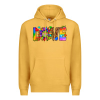 Mustard lgbtq love Premium Hoodie - texasbilliewilder