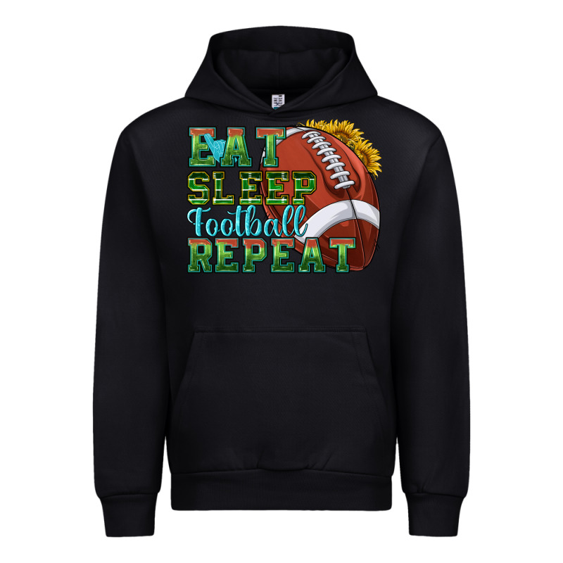 Eat Sleep Football Repeat Urban Hoodie by texasbilliewilder | Teevron