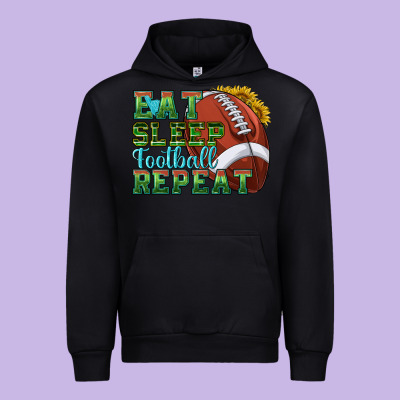 Urban Hoodie eat sleep football repeat