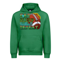 Emerald eat sleep football repeat Urban Hoodie - texasbilliewilder