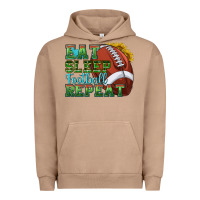 Pigment Burro eat sleep football repeat Urban Hoodie - texasbilliewilder
