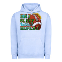 Pigment Grape Ice eat sleep football repeat Urban Hoodie - texasbilliewilder