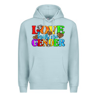 Blue Mist love has no gender pride lgbtq Premium Hoodie - texasbilliewilder