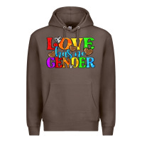 Coffee love has no gender pride lgbtq Premium Hoodie - texasbilliewilder