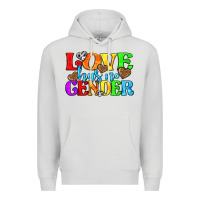 Dove Grey love has no gender pride lgbtq Premium Hoodie - texasbilliewilder