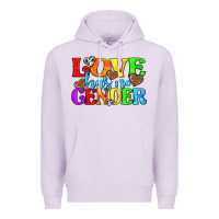 Lilac love has no gender pride lgbtq Premium Hoodie - texasbilliewilder
