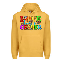 Mustard love has no gender pride lgbtq Premium Hoodie - texasbilliewilder