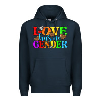 Navy love has no gender pride lgbtq Premium Hoodie - texasbilliewilder
