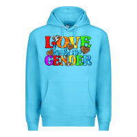 Ocean Blue love has no gender pride lgbtq Premium Hoodie - texasbilliewilder