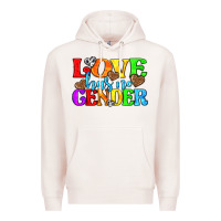 Pale Pink love has no gender pride lgbtq Premium Hoodie - texasbilliewilder