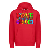 Red love has no gender pride lgbtq Premium Hoodie - texasbilliewilder