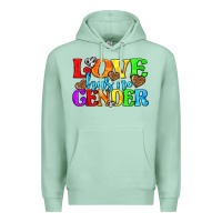 Seafoam love has no gender pride lgbtq Premium Hoodie - texasbilliewilder
