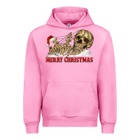 Fuchsia Pink Merry christmas skeleton Urban Hoodie - RanaPortraitStore