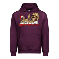 Mauve Wine Merry christmas skeleton Urban Hoodie - RanaPortraitStore