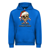 Cobalt merry christmas skull Urban Hoodie - RanaPortraitStore