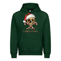 Forest Green merry christmas skull Urban Hoodie - RanaPortraitStore