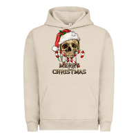Pigment French Oak merry christmas skull Urban Hoodie - RanaPortraitStore