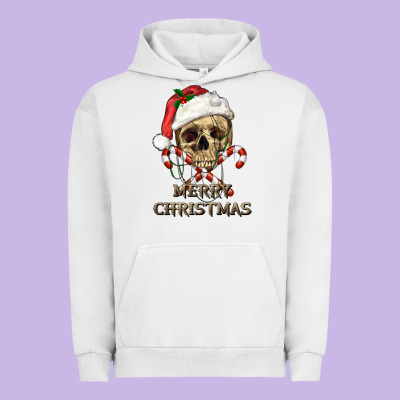 Urban Hoodie merry christmas skull