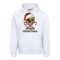 White merry christmas skull Urban Hoodie - RanaPortraitStore