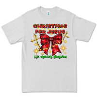 Dove Grey festive christmas message with crosses Premium Tee - CowhideDigitalArt