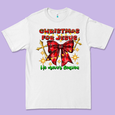 Festive Christmas Message With Crosses Premium Tee Designed By Cowhidedigitalart