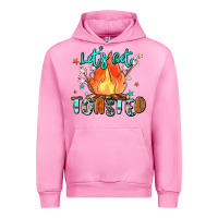 Fuchsia Pink let's get toasted Urban Hoodie - Zillion Design Studio