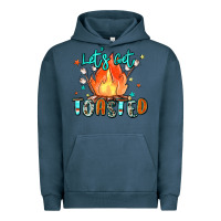 Pigment Midnight Navy let's get toasted Urban Hoodie - Zillion Design Studio