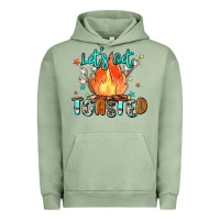 Pigment Oil Green let's get toasted Urban Hoodie - Zillion Design Studio
