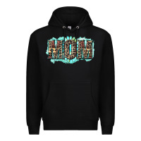Black aztec mom Premium Hoodie - Zillion Design Studio