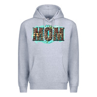 Heather Grey aztec mom Premium Hoodie - Zillion Design Studio