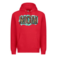 Red aztec mom Premium Hoodie - Zillion Design Studio