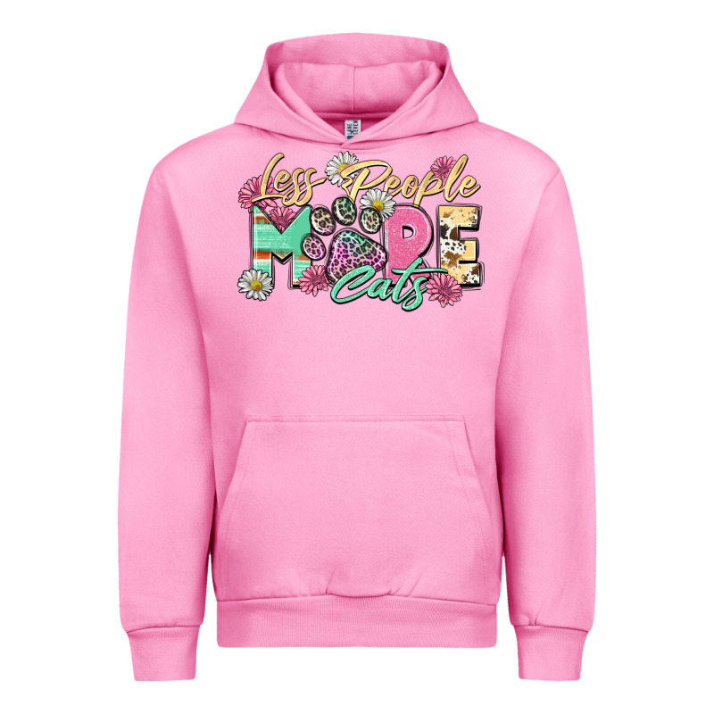 Less People More Cats Urban Hoodie by Zillion Design Studio | Teevron