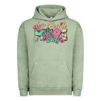 Pigment Oil Green less people more cats Urban Hoodie - Zillion Design Studio