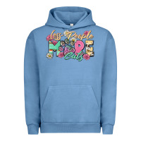 Pigment Pebble Blue less people more cats Urban Hoodie - Zillion Design Studio