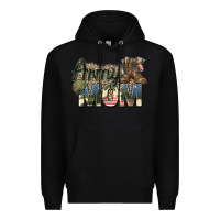 Black army mom Premium Hoodie - Zillion Design Studio