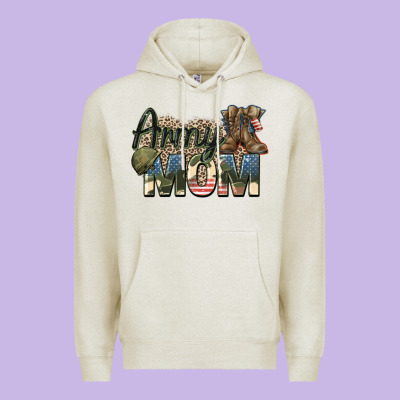 Army Mom Premium Hoodie Designed By Zillion Design Studio