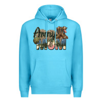 Ocean Blue army mom Premium Hoodie - Zillion Design Studio