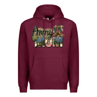 Burgundy army mom Premium Hoodie - Zillion Design Studio