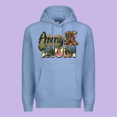 Army Mom Premium Hoodie Designed By Zillion Design Studio