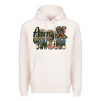 Pale Pink army mom Premium Hoodie - Zillion Design Studio