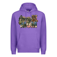 Purple army mom Premium Hoodie - Zillion Design Studio