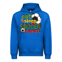 Cobalt eat sleep soccer repeat Urban Hoodie - texasbilliewilder