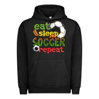 Pigment Black eat sleep soccer repeat Urban Hoodie - texasbilliewilder