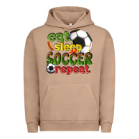 Pigment Burro eat sleep soccer repeat Urban Hoodie - texasbilliewilder
